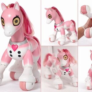 Spin Master Interactive Pony Robot Pink Unicorn Lights Toy Tested Works